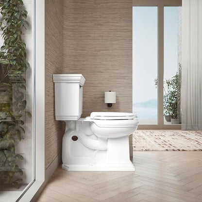 KOHLER 4639-RL-0 Cachet ReadyLatch Asiento de inodoro redondo de cierre suave, color blanco