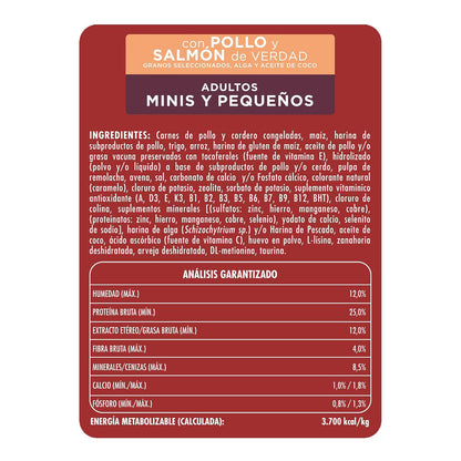 Purina One Adulto Minis y Pequeños Sabor Pollo y Salmón 3.5Kg