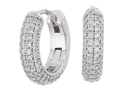 Kate Spade New York Brilliant Statements Pave Mini arete Huggies