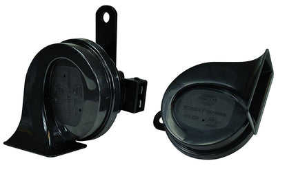HELLA Claxon Bocina de Caracol para Auto, Motocicleta y Camión - Negro - - Audi - VW (93 - 06)