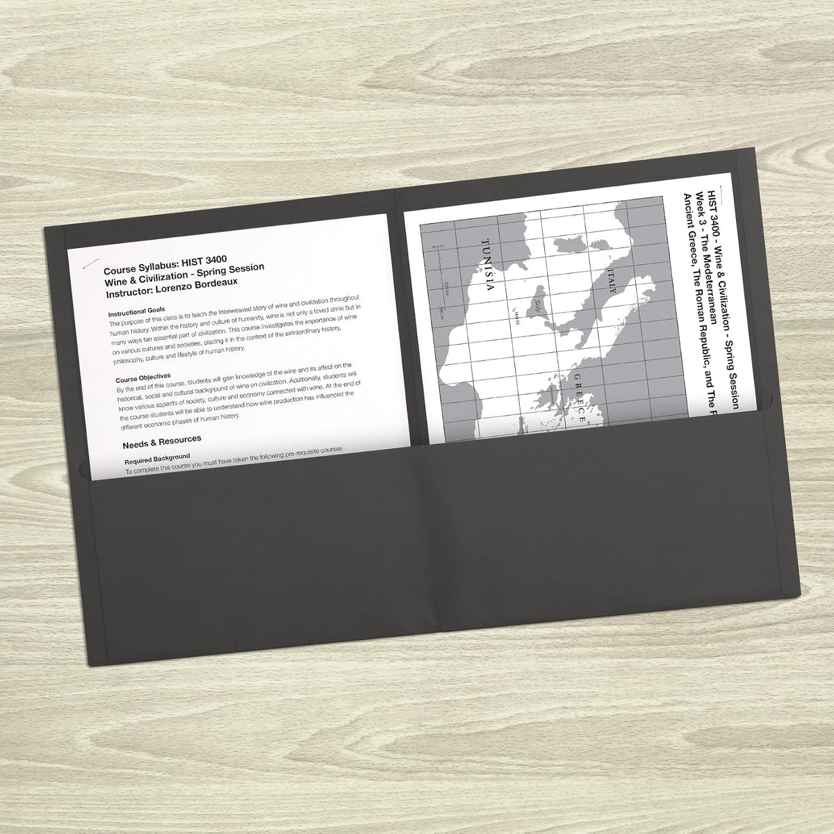 Folder doble solapa Oxford, papel texturizado, color negro, tamaño carta, ideal para proyectos escolares o profesionales, gran capacidad (57542)