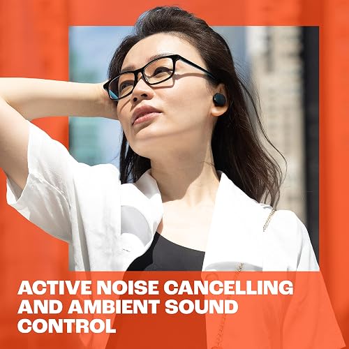 JBL Tune Buds, Audífonos Inalámbricos ANC Bluetooth, Drivers de 10mm, Reproducción 48 Horas, Resistentes al Agua y al Polvo IP54 - Negro