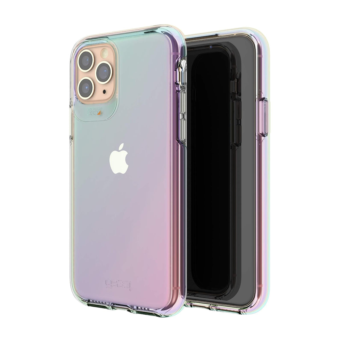 Gear4 ZAGG Crystal Palace Iridescent Compatible con iPhone 11 Pro, protección Avanzada contra Impactos con tecnología D3O integrada, Anti-amarilleo, Cubierta de teléfono – Iridiscente
