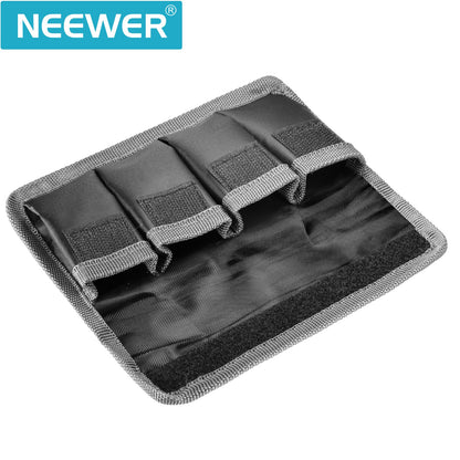 Neewer Bolso de Batería de DSLR para Batería AA y LP-E6 / LP-E8 / LP-E10 / LP-E12 / EN-El14 / EN-El15 / FW50 / F550 y Más, Apto para Batería de Nikon D800, Canon 5DMKIII, Sony A77