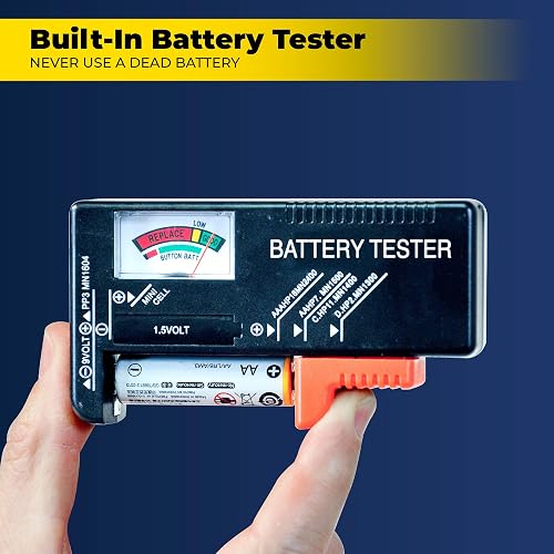 Ontel Battery Daddy 180 organizador de baterías y estuche de almacenamiento con probador, 1 unidad
