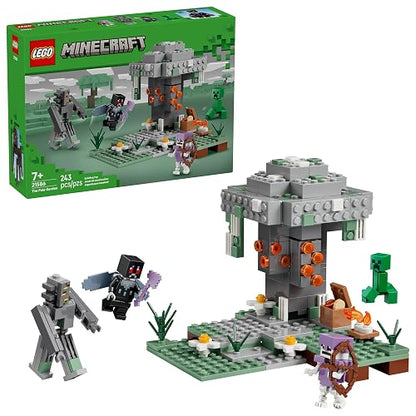 LEGO Minecraft El Jardín Pálido – Set de Construcción – Bioma Minecraft para Niños y Niñas Mayores de 7 años – Figuras de Hombre Polilla, Creeper, Esqueleto y Crepitante – 21586