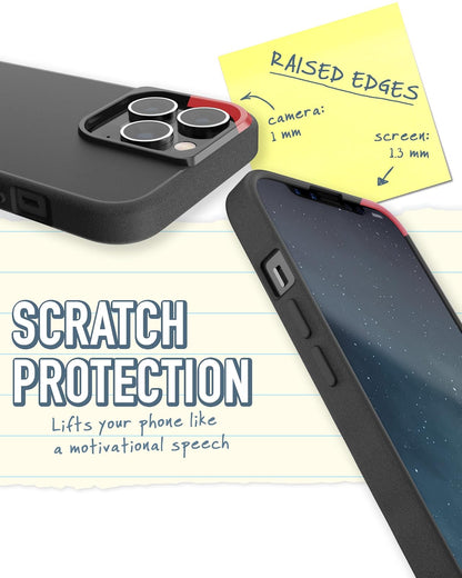 Smartish iPhone 13 Pro Funda Delgada - Gripmunk Compatible con MagSafe [Ligera + Protectora] Proteccion Delgada - Negro