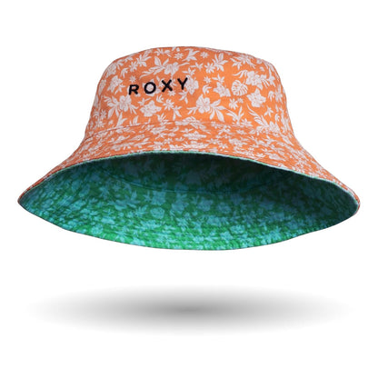 Roxy Jasmine Paradise Reversible Bucket Sombrero de Copa Baja Mujer - CH-M - Vaca All Day Spring Bud