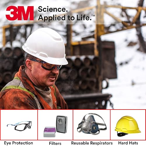 3M Solus 1000 Series - Lentes protectores con revestimiento antivaho Scotchgard, Negro/Azul, Una talla