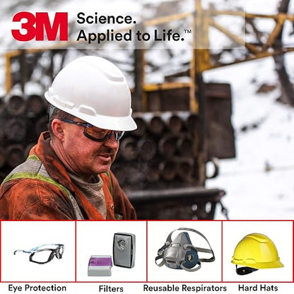 3M Solus 1000 Series - Lentes protectores con revestimiento antivaho Scotchgard, Negro/Azul, Una talla