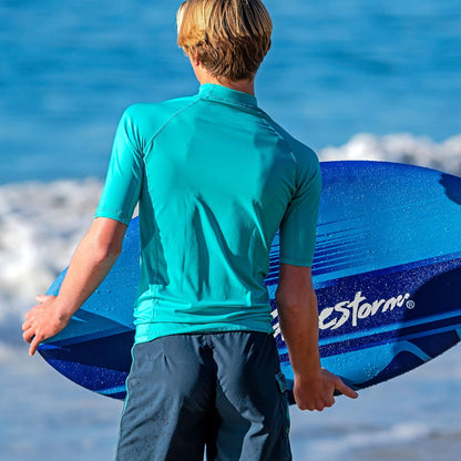 Wavestorm Skimboard de Espuma de 48 Pulgadas | Skimboard para Principiantes y Todos los Niveles de Skimming, Surf y Bodyboard, Skimboard Azul