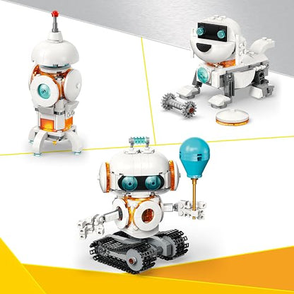 Lego® Creator 3en1 Robot Espacial Juguete sobre Ciencia, transformable en Figura de Perro o Modelo de Cohete, Regalo con temática Espacial para niños y niñas de 8 años o más 31164