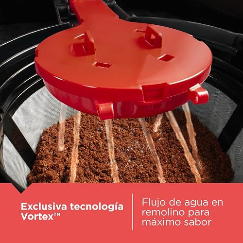 Black+Decker Cafetera 12 Tazas con Sistema de Goteo Vortex, CM0916B | Filtro permanente con función mantener caliente y dispositivo de interrupción de colado