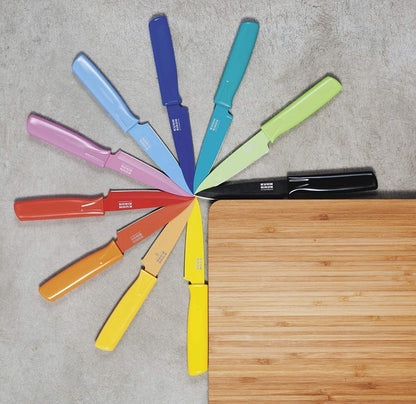 Kuhn Rikon 2847 Colori Paring Knife Set, red/yellow/blue