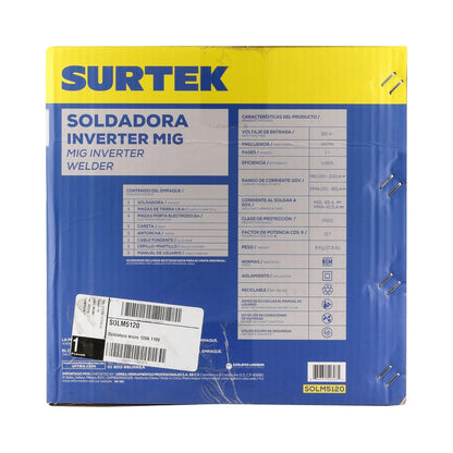 Surtek SOLM5120 Soldadora inverter para uso con microalambre 110V