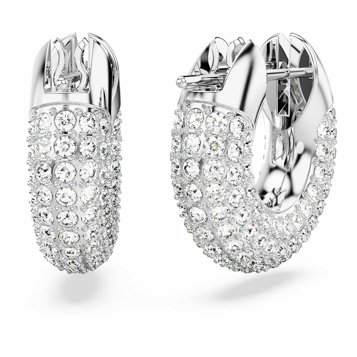Swarovski Dextera - arete de aro con pavé de vidrio