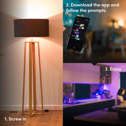 LIFX Color, A19 1100 lúmenes, bombilla LED inteligente Wi-Fi, miles de millones de colores y blancos, no requiere puente, funciona con Alexa, Hey Google, HomeKit y Siri
