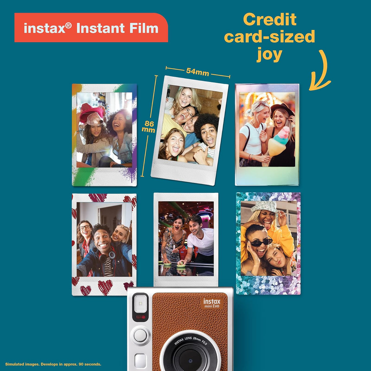 Fujifilm Instax Mini EVO Cámara instantánea - café