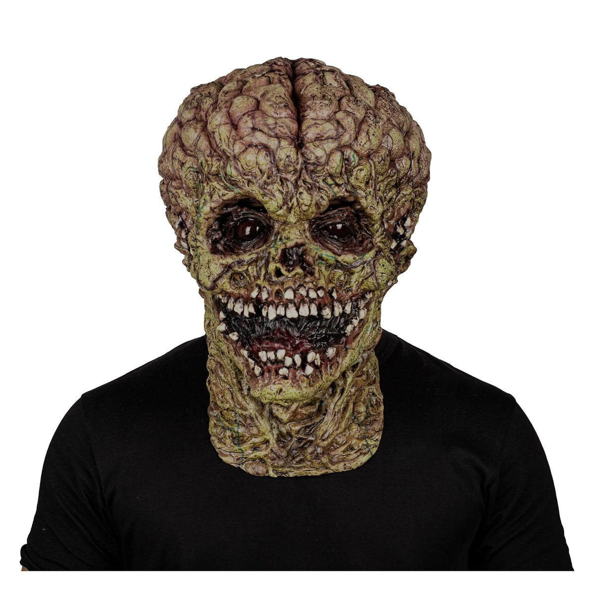 Ghoulish Productions Máscara De Látex Spawn of Evil, Accesorio Látex Cosplay Engendro Maligno, Disfraz Aterrador para Halloween y Fiestas Temáticas, Cosplay Demonio, Diseño Artesanal Head Mask