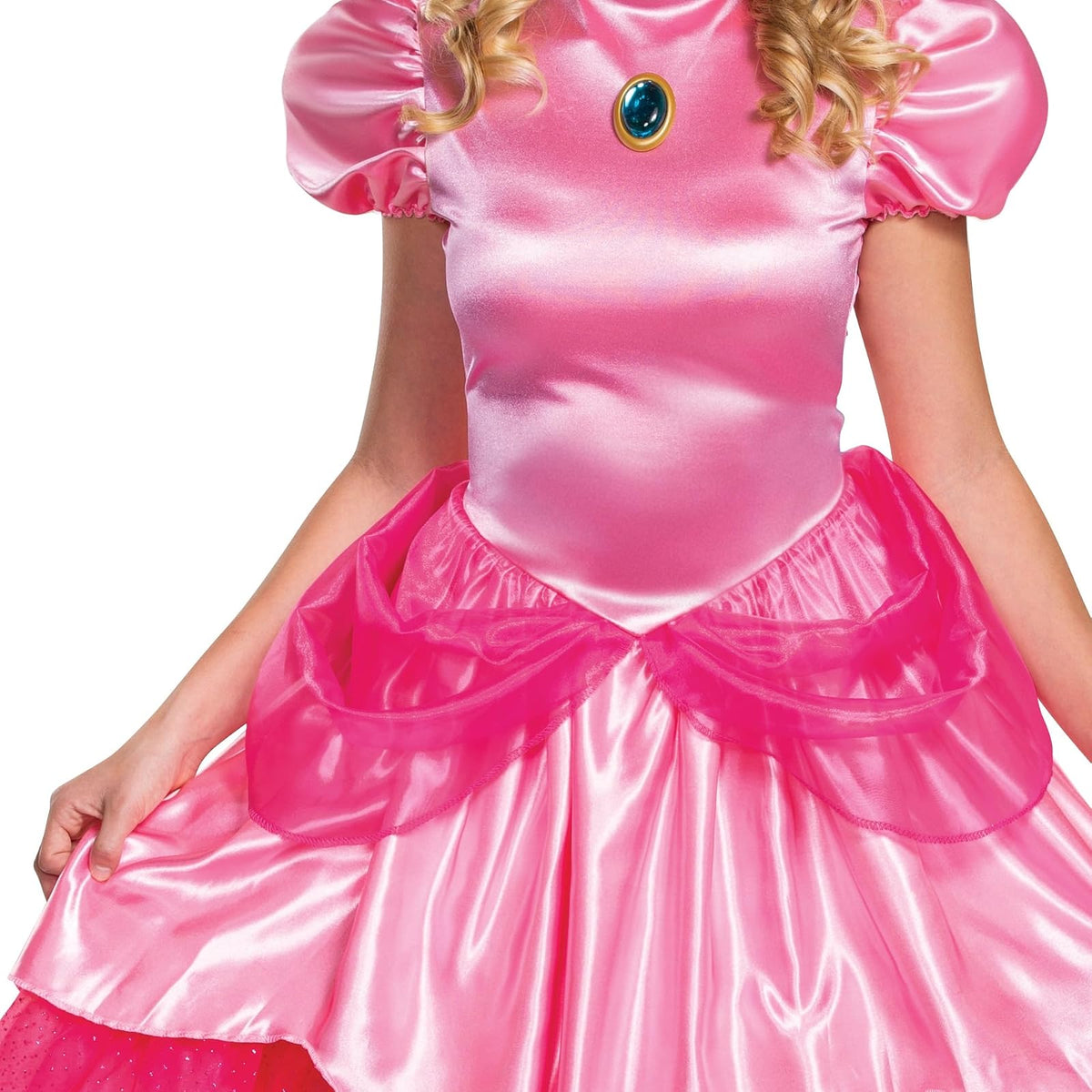 Disguise - Disfraz de princesa de lujo para mujer de Super Mario, Rosado, S