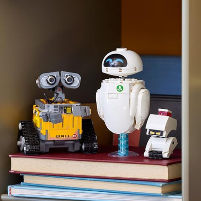 LEGO Disney y Pixar Wall-E y Eve - Model Kit de Construcción para Adultos, Años 18+ - Regalo para Fans, Mujeres y Hombres - Decoración para Estante - 43279