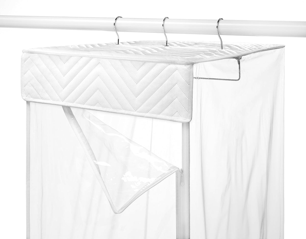 Whitmor Supreme - Bolsa para Colgar Ropa, Transparente, Bolso de Trajes Colgantes, Transparente, Una Talla, 1