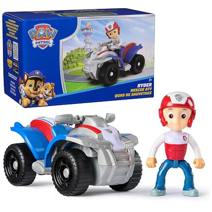 Paw Patrol, Quad de Ryder, vehículo de Juguete con Figura de acción Coleccionable, Juguetes respetuosos con el Medio Ambiente para niños y niñas a Partir de 3 años
