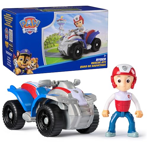 Paw Patrol, Quad de Ryder, vehículo de Juguete con Figura de acción Coleccionable, Juguetes respetuosos con el Medio Ambiente para niños y niñas a Partir de 3 años
