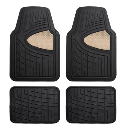 FH Group Tapete de Hule Universal para Auto, Beige, F11311BEIGE - Beige