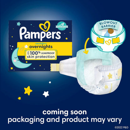 PAMPERS ZZZ Pañales Unisex Desechables Noche Etapa 7, 36 Uds, Bebé +19 Kg