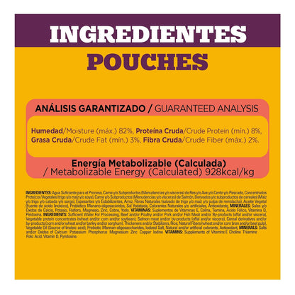 Pedigree Pancita Saludable Sobres para Perros Adultos Sabor Salmón y Arroz 24 Sobres 100g c/u