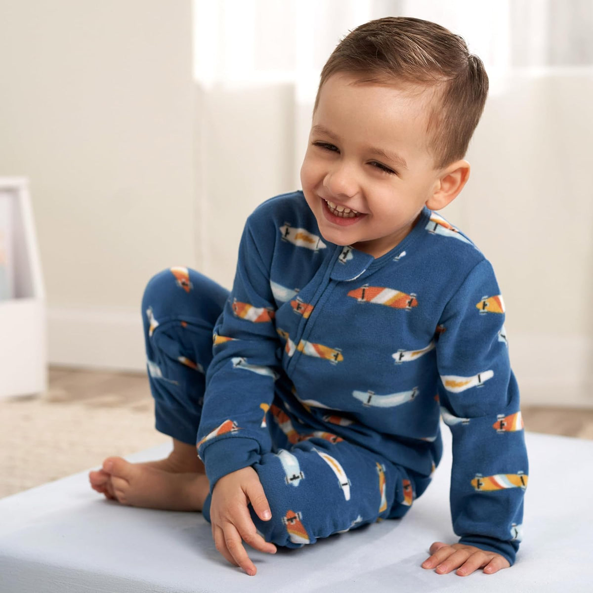 Gerber Flame Resistant Fleece Footless Pajamas 3-Pack Durmientes para bebés y niños pequeños bebés niños