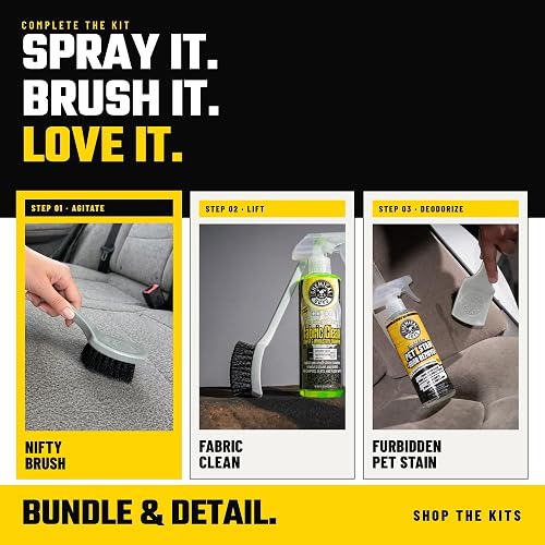 Chemical Guys "The Nifty Brush Cepillo para Detalles Interiores, Lote de 1