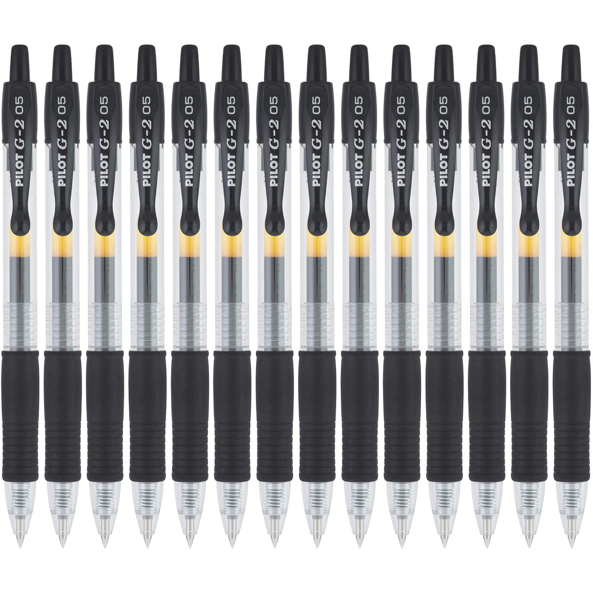 Pilot, G2 Premium - Bolígrafos de gel de punta extrafina de 0,5 mm, paquete de 14, color negro