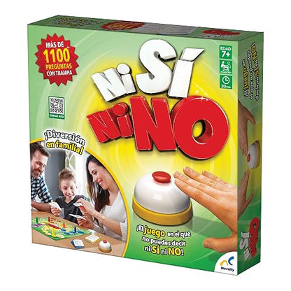 Novelty Corp Ni Si Ni No, Juego de Mesa, Juegos Clásicos y Tradicionales para 2-4 Jugadores, Edad Recomendada: 8 Años en Adelante