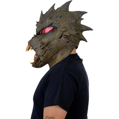 Ghoulish Productions Máscara De Látex Chupacabras, Accesorio Látex Cosplay Leyendas Mexicanas, Disfraz Aterrador para Halloween y Fiestas Temáticas, Cosplay Monstruos de México, Diseño Artesanal