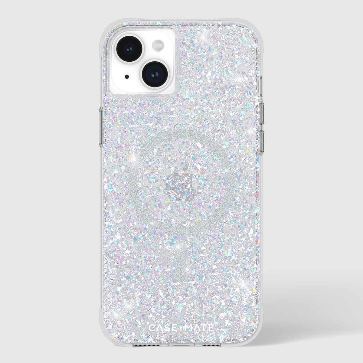 Case-Mate - Funda para iPhone 15 Plus – Disco parpadeante [protección contra caídas de 12 pies] [compatible con MagSafe] Funda magnética con bonito brillo brillante para iPhone 15 Plus de 6.7 pulgadas