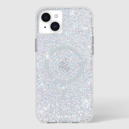 Case-Mate - Funda para iPhone 15 Plus – Disco parpadeante [protección contra caídas de 12 pies] [compatible con MagSafe] Funda magnética con bonito brillo brillante para iPhone 15 Plus de 6.7 pulgadas