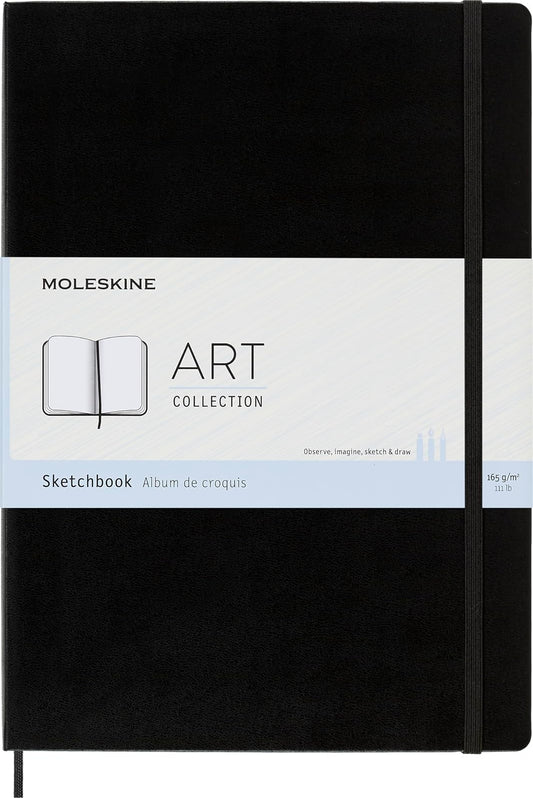 Moleskine Art Plus - Cuaderno de dibujo, Libro, Negro, A4