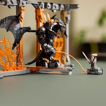 Lego Icons Rincón Entre Libros: El Señor de los Anillos: Balrog Kit de Decoración, Set de Construcción, Regalo para Adultos y Amantes de la Épica Trilogía Cinematográfica 10367