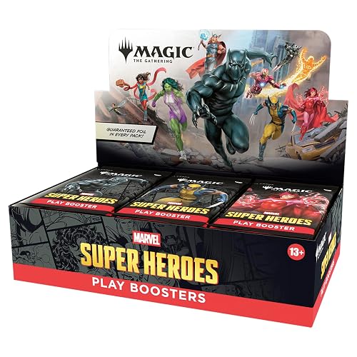 Magic: The Gathering | Caja de Refuerzo de Juego Marvel Super Heroes | 30 Paquetes | Juego de Cartas coleccionables