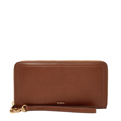 Fossil Logan RFID portafolios con cierre para mujer