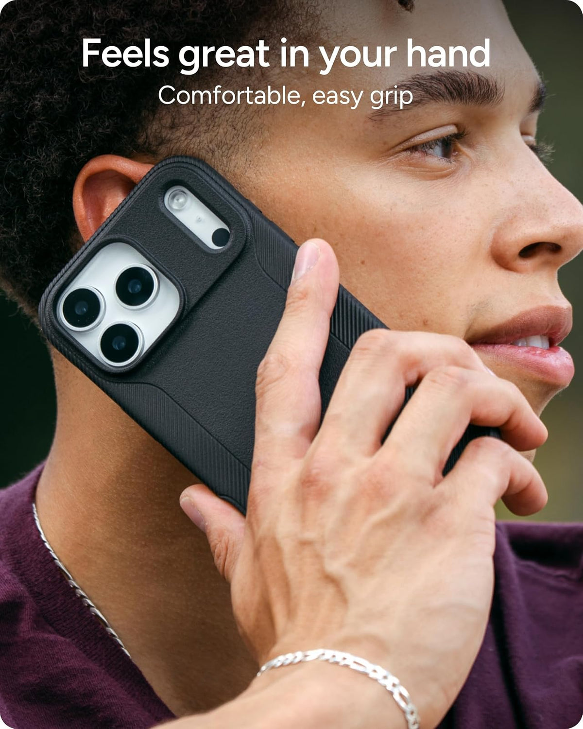 ZAGG Luxe - Funda para iPhone 17, Color Negro, grafeno Duradero para protección contra caídas (3 m), diseño Delgado y Ligero, Compatible con MagSafe