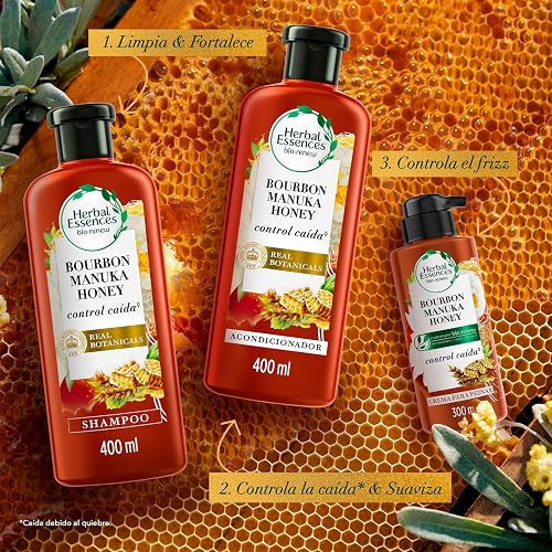 Herbal Essences Shampoo Bío:Renew Bourbon Manuka Honey 400 ml