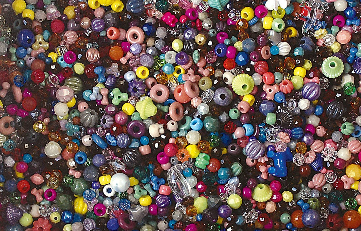 The Beadery B100B5LB Bonanza 5 lb of Mixed Craft Beads, Multicolor, Mixed Sizes