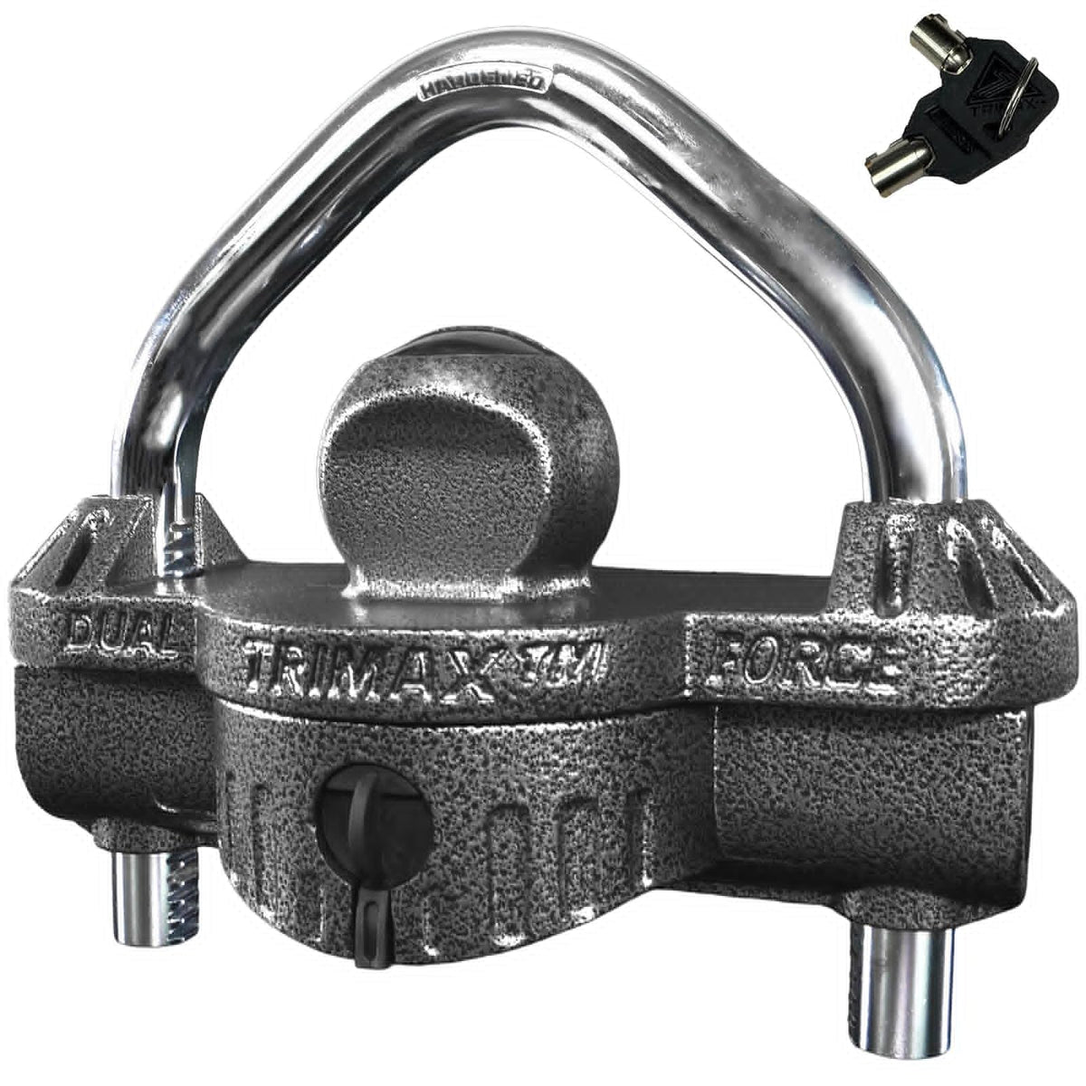 Trimax - UMAX 50D - Bloqueo de Remolque para Enganche, Doble propósito se transforma en U - Bloqueo de Enganche de Remolque para acopladores de 1-7/8 Pulgadas - 2-5/16 Pulgadas, Todos los Tipos de