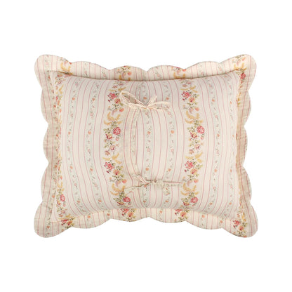 Greenland Home Antique Rose 100% algodón Funda de Almohada Acolchada, Tamaño estándar, 51 cm x 66 cm (Aprox.), Azul