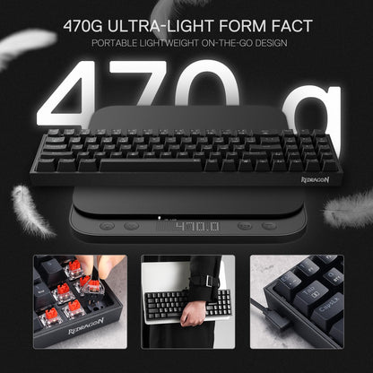 Redragon Combo Gamer S136 Teclado + Mouse Inglés Inalámbrico