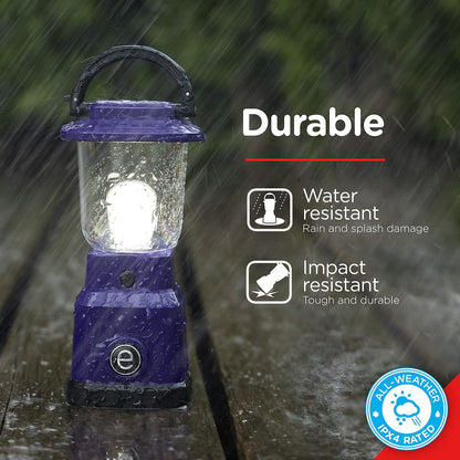 Enbrighten LED Mini Camping Lantern, Battery alimentada, 200 lúmenes, 40 horas de ejecución, 3 modos, luz nocturna para niños, ideal para caminar, aire libre, emergencia, nieve, huracanes