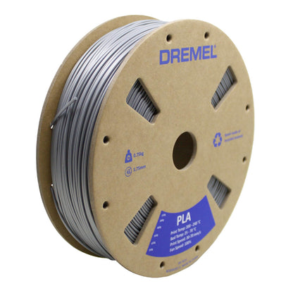Dremel DigiLab Filamento PLA para Impresora 3D, 1.75 mm, 0.75 kg - plateado - Filamento para impresora